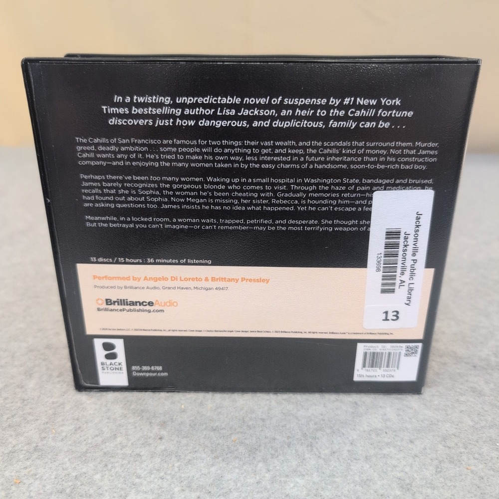 Lisa Jackson You Betrayed Me Audiobook 13 CD Set Unabridged Suspense Mystery - Picture 2 of 2
